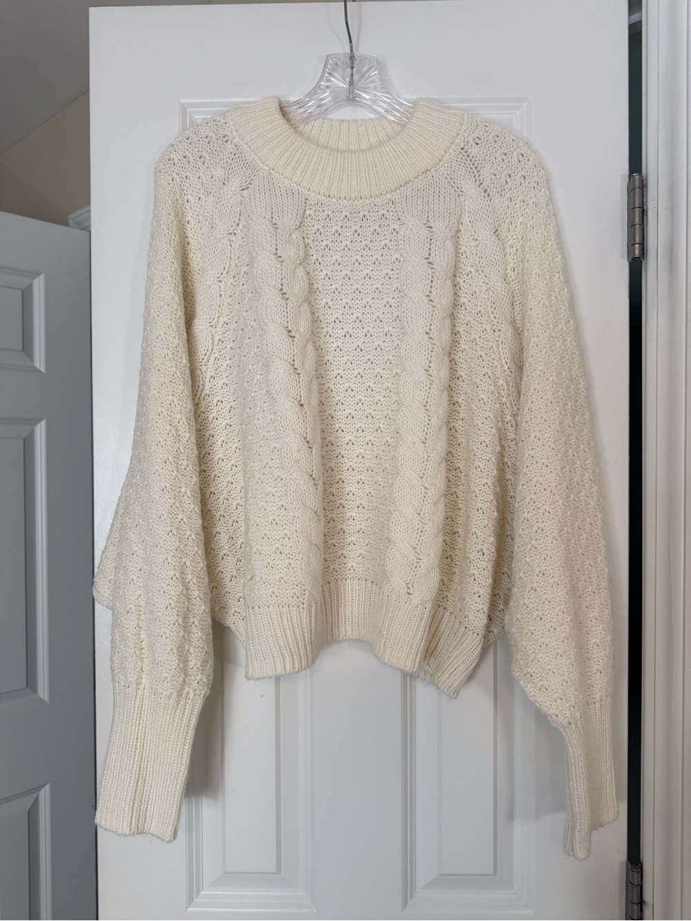 Moon & Madison Cable Knit Dolman Sweater